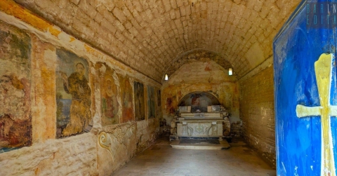 Loseto, la chiesa del Santissimo Salvatore: antica, completamente affrescata, ma poco valorizzata